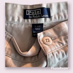 Mens polo Ralph Lauren khaki pants. 36/32
